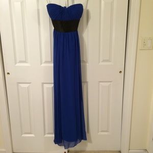 Strapless bridesmaid/formal dress with waist sash